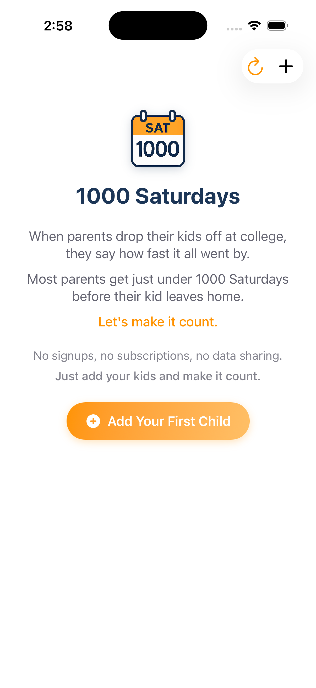 1000 Saturdays App